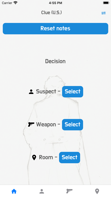 Detective Note for Cluedo Clue Screenshot