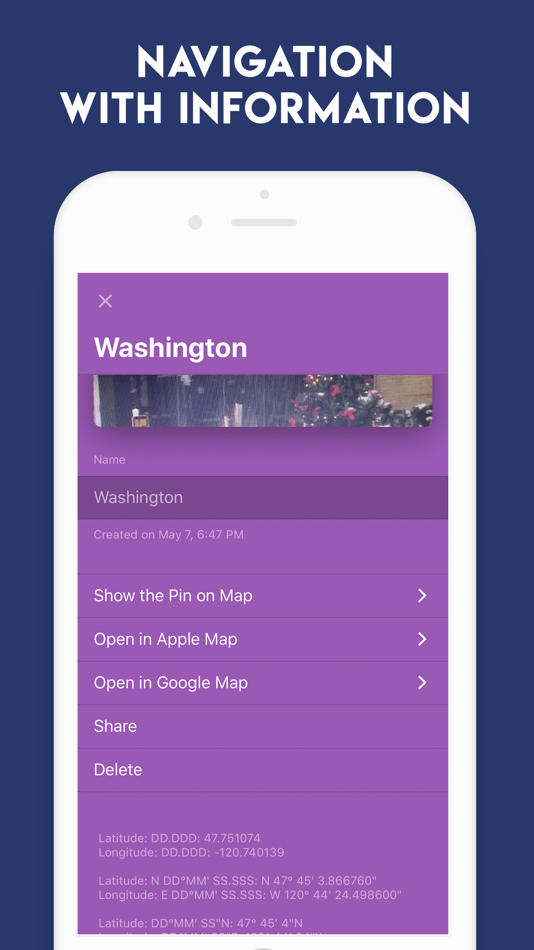 #5. GPS Coordinates Converter App (iOS) 由: Veena Makhija