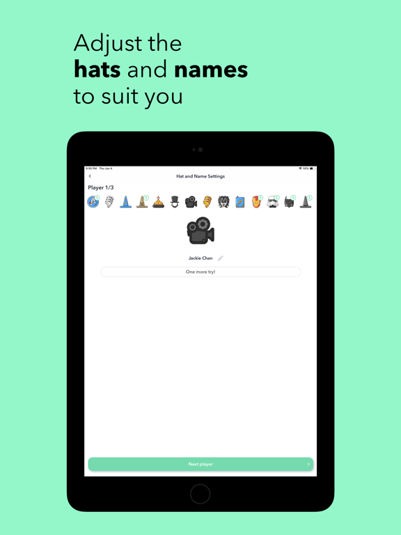 The Hat — board game iPad screenshot