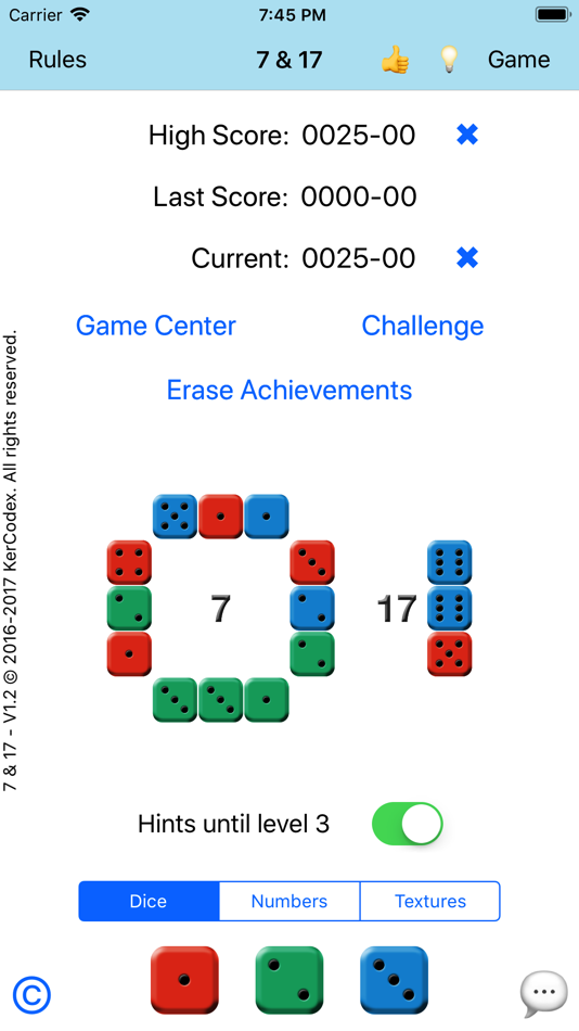#2. 7 & 17 - Dice Block Puzzle (iOS) 由: Xavier Ackaouy