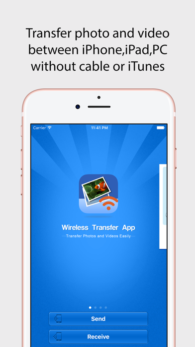 Wireless Transfer Screenshot