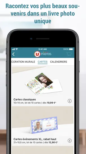 Capture d'écran de Uphotos sur iPhone 4
