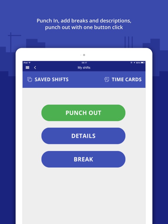 Screenshot #4 pour Punch In / Out Timesheet App