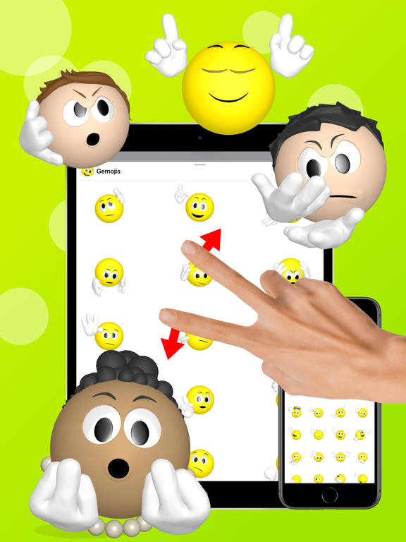 Emoji + gestures > Gemojis iPad screenshot 5 - Entertainment app