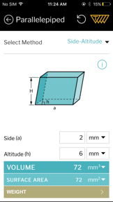 Area Volume Calculator screenshot