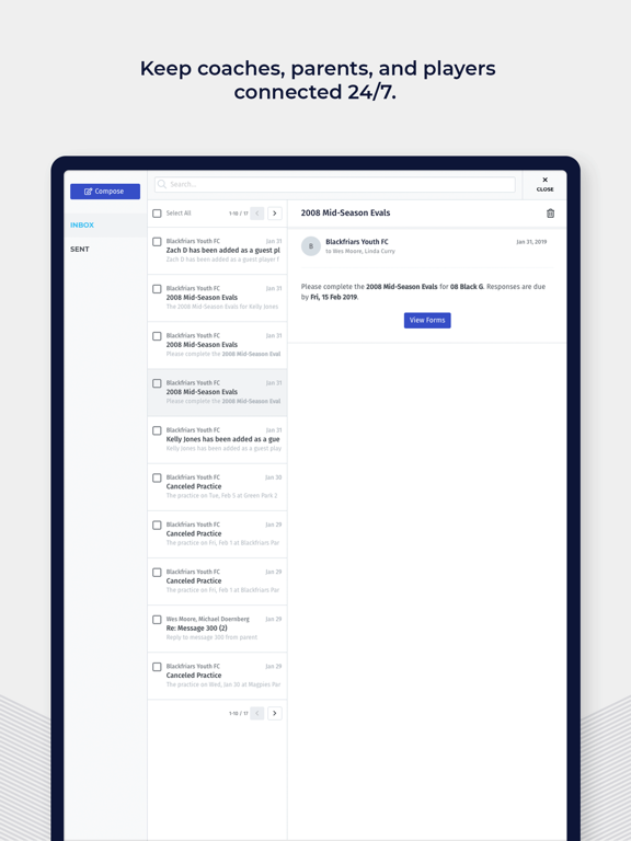 PlayMetrics iPad screenshot 5 - Sports app