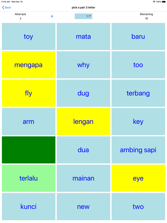 Screenshot #5 pour PickAPair Indonesian - English