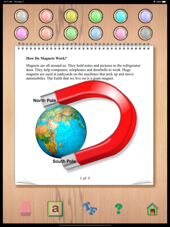 Reading Skills 5A iPad screenshot