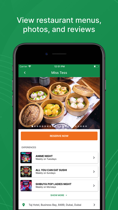 Screenshot #3 pour Eat App: Restaurant Bookings