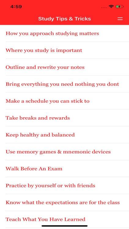 Study Tips And Tricks