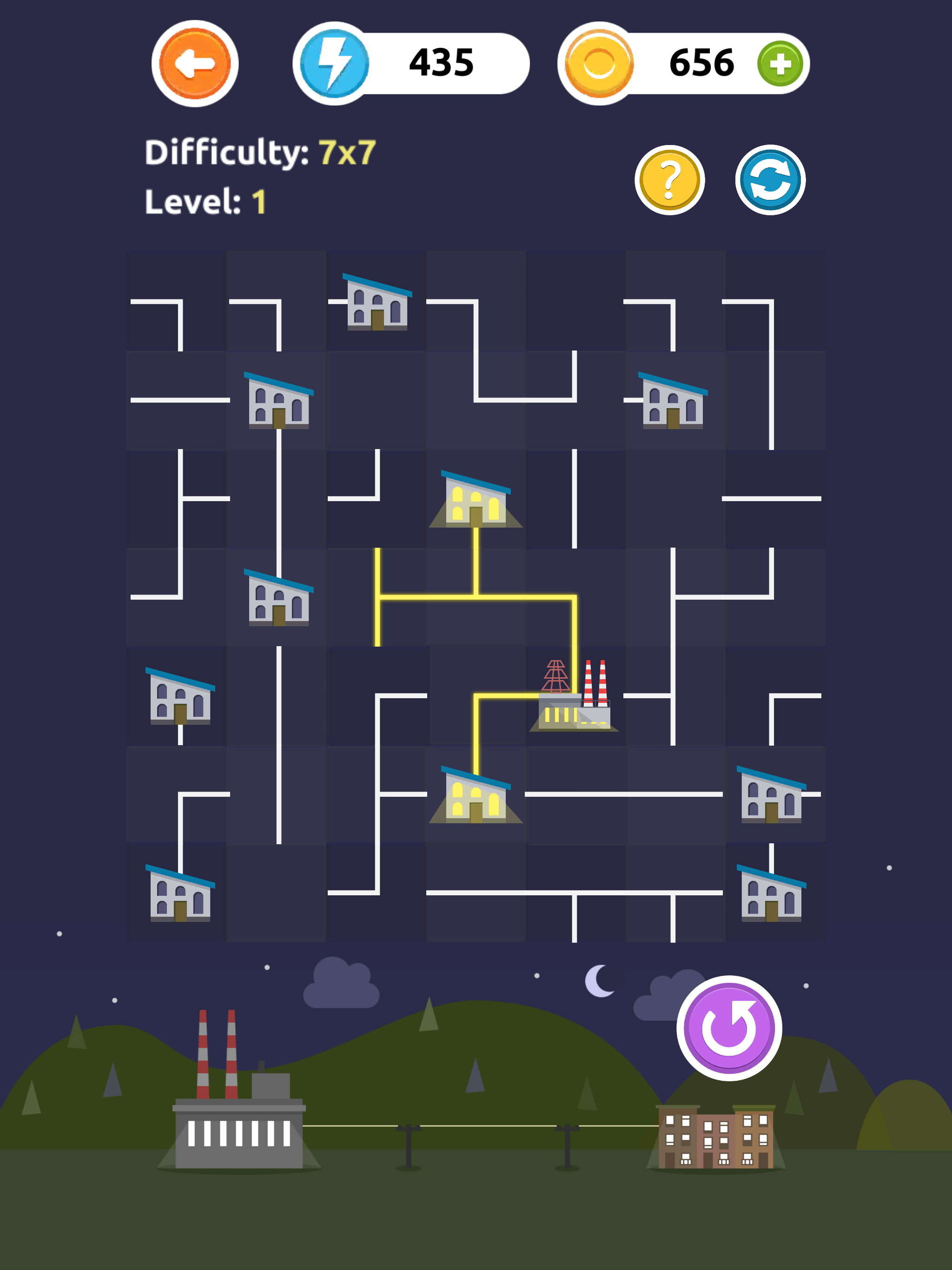 Power Lines - Logic Puzzles