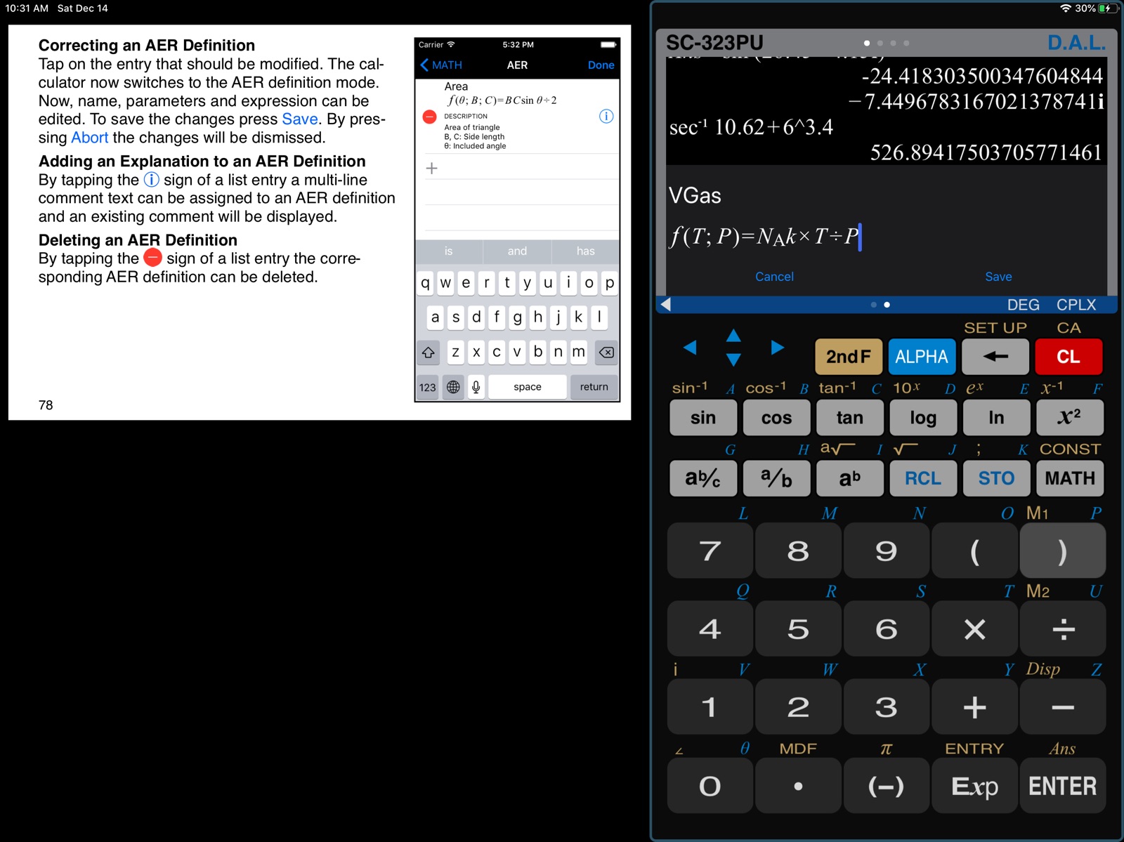 Calculator SC-323PU ipad screenshot 2