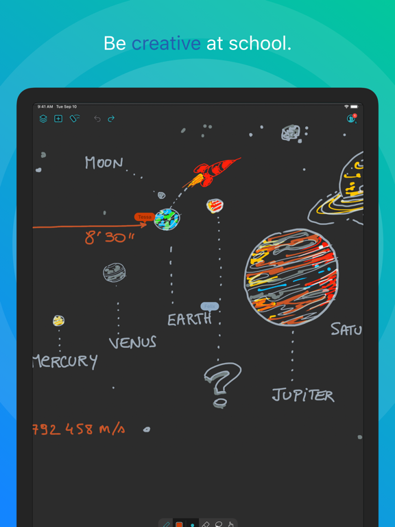 Inko › Whiteboard: Draw+Pencil iPad screenshot 4 - Business app
