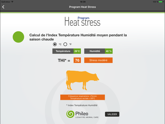 Screenshot #6 pour Program Heat Stress® VL