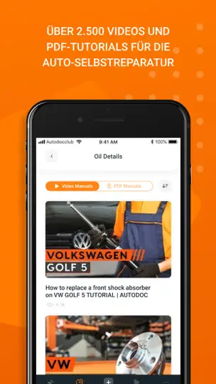 Screenshot von AUTODOC CLUB - Autowartung auf dem iPhone 7