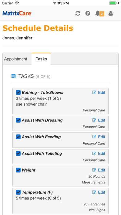 MatrixCare for Home Care Screenshot