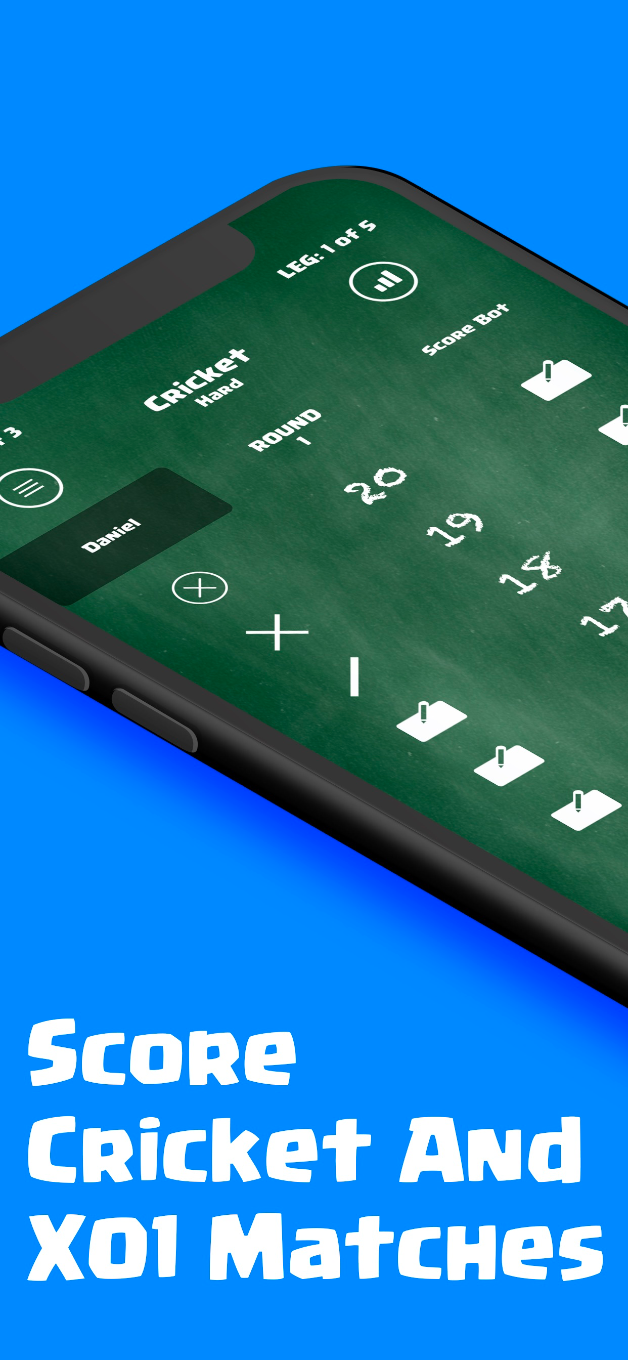 Dart Scorer Cricket and X01