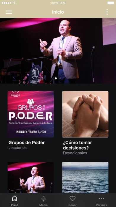 Ministerio Restauracion y Pode Screenshot