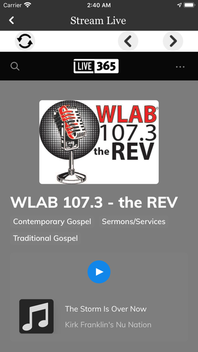 Screenshot #2 pour WLAB107.com