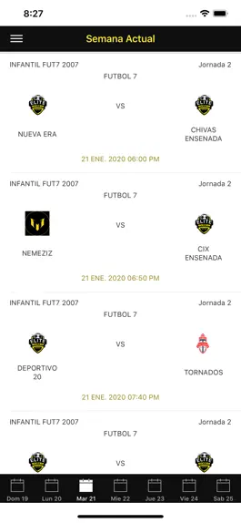 Game screenshot Liga Elite Fut7 Ensenada apk