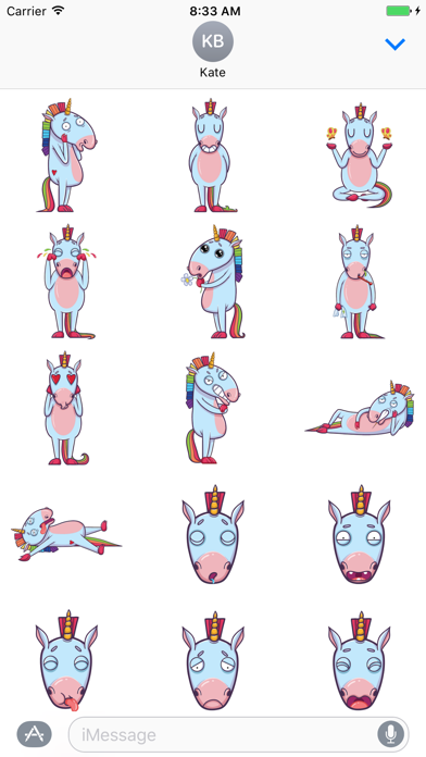 Screenshot #1 pour Sticker Me: Unicorn Character