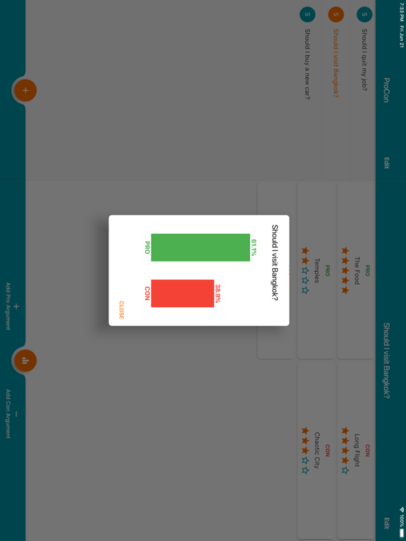 Screenshot #5 pour ProCon - Decision Maker