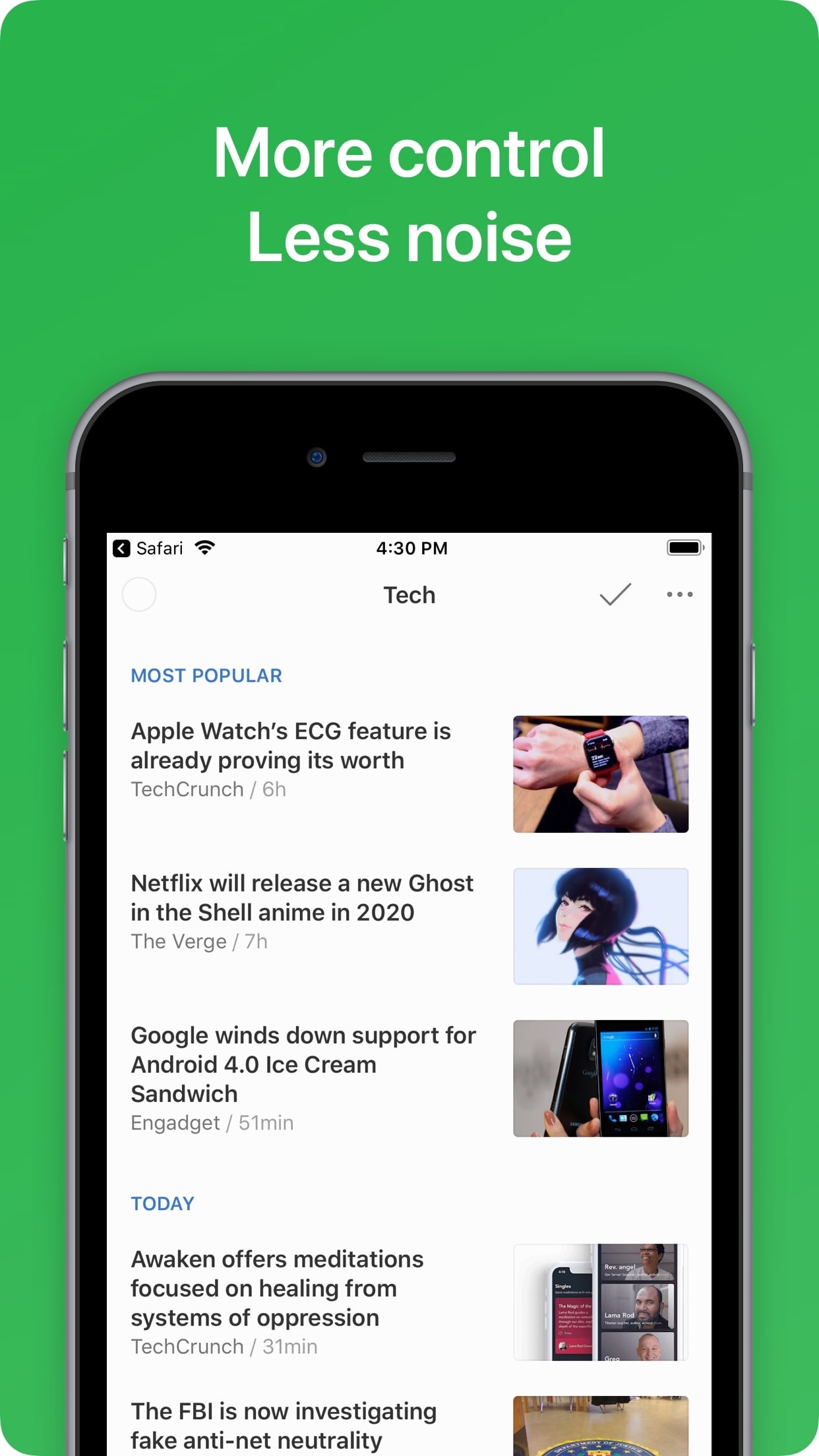 Screenshot do app Feedly - Smart News Reader