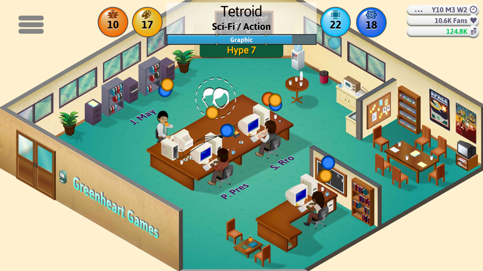 #3. Game Dev Tycoon (iOS) Podle: Greenheart Games Pty. Ltd.