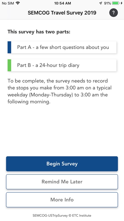SEMCOG Trip Survey