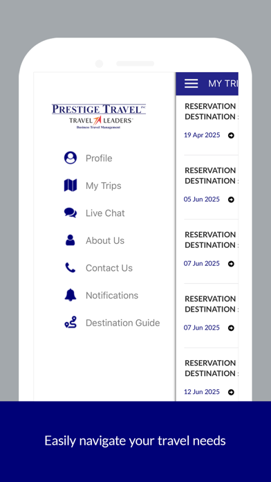 Prestige Travel Screenshot