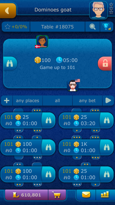 Online Dominoes LiveGames Screenshot