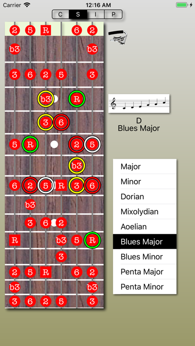 Chord Calculus Lite iPhone screenshot 4 - Music app