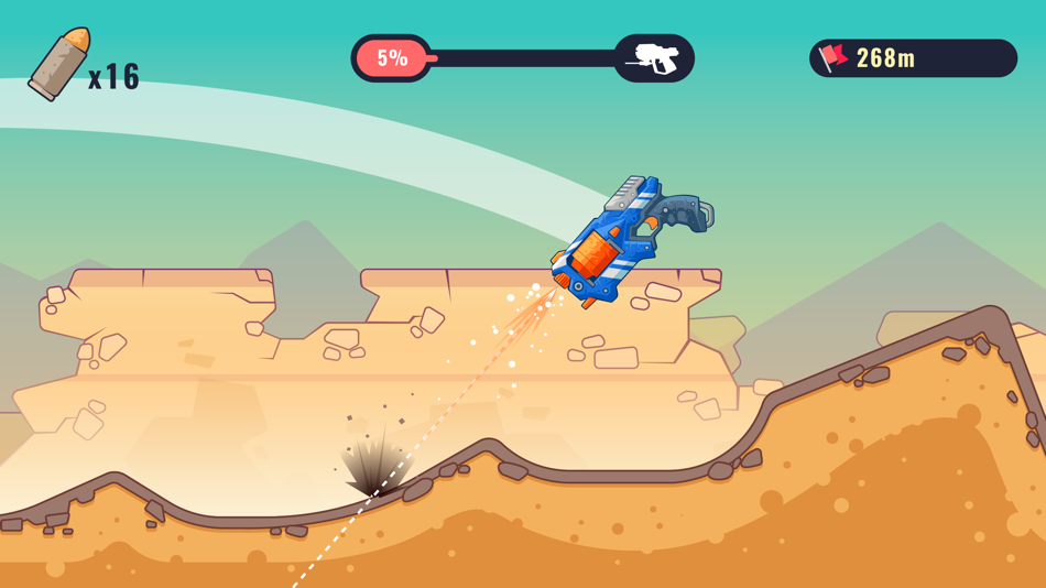 #5. GunSpin (iOS) 由: MiniJuegos.com