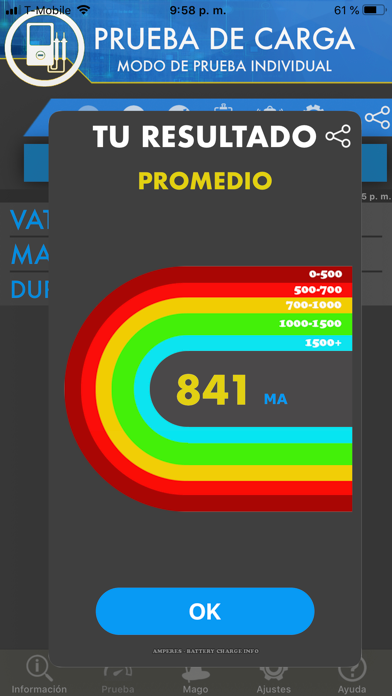 Ampere: información de bateria screenshot 2
