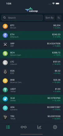 CoinCap: Screenshot 1 von 5