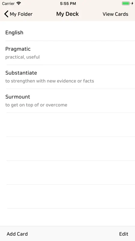 Unlimited Flash Cards screenshot 3 of 9