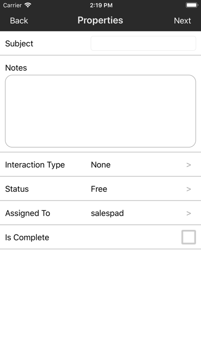 SalesPad Mobile Screenshot