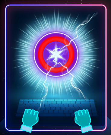 Neon brick breaker PRO