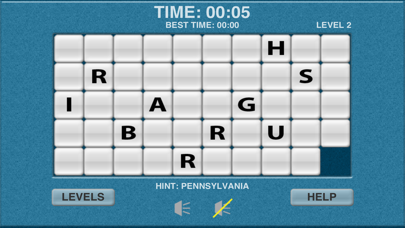 States & Capitals Word Slide Puzzle screenshot 3