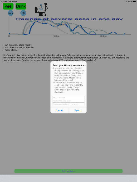 Screenshot #4 pour TeleSonoUroflow Bladder Diary