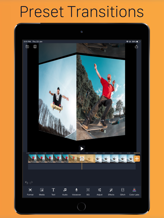 Blur Video & Video Merger :VMX iPad screenshot 7 - Photo & Video app
