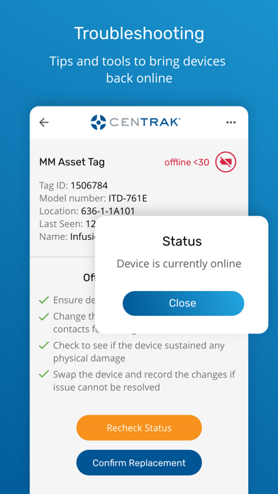 CenTrak Connect Pulse? Mobile Screenshot