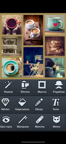 Screenshot 2 Editor de Fotos Collage Retro iphone