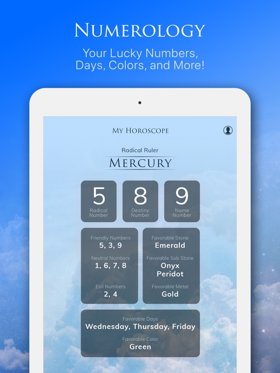 My Horoscope - Daily Astrology iPad screenshot 6 - Lifestyle app