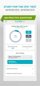 Golden Egg CFA® Exam Level 1 screenshot #1 for iPhone