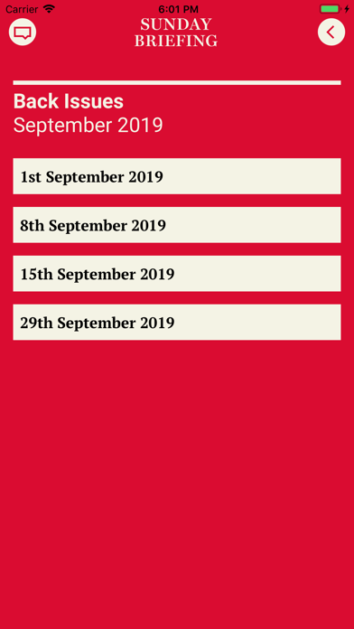 Screenshot #3 pour Sunday Briefing