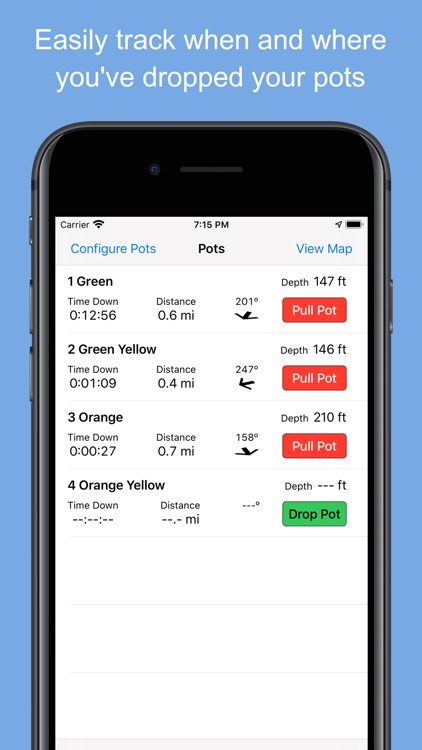 Crab and Shrimp Pot Tracker