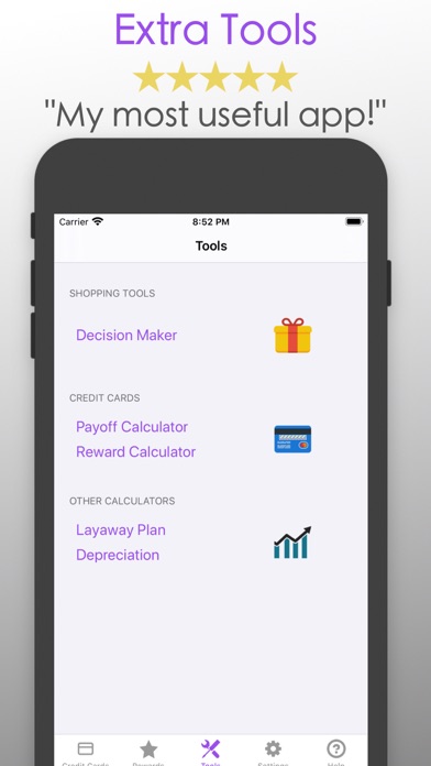 Reward Check: Credit Card Help Screenshot