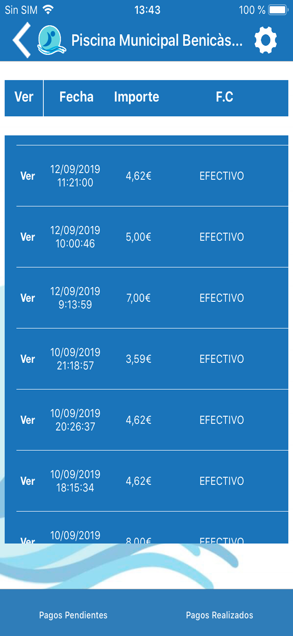 Piscina Municipal Benicassim screenshot 5
