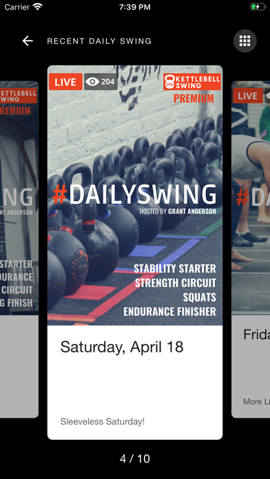 Kettlebell Swing iPhone screenshot 4 - Health & Fitness app